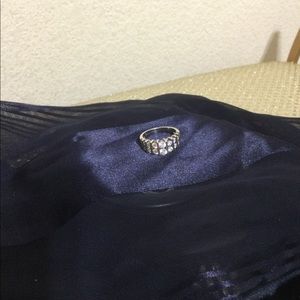 Sterling silver and cz ring